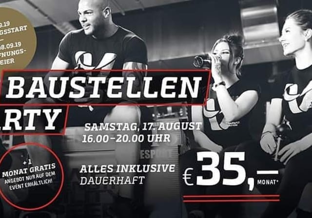 Diesen Samstag Baustellen-Party&nbsp;🎊